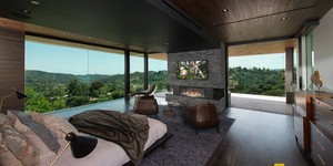 Камень для облицовки камина 3D панели Мрамор RKS Slate Woody Grey Classic готовый результат на фото (9)