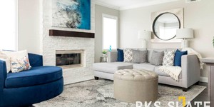 Камин из белого камня 3D панели RKS SLATE Кварцит White Quartz Classic фото