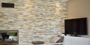 Облицовка камина камнем 3D панели RKS SLATE Сланец Beige Slate Classic заказать с доставкой (6)