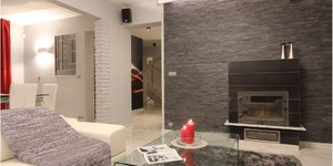 Облицовка камина черным камнем фото 3D панели RKS SLATE Сланец Black Slate купить в РКС Клинкер (7)