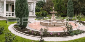 Тротуарная плитка БРАЕР микс из Классико круговая белый серый янтарный и Старый Город Ландхаус песчаник - фото объекта (3)