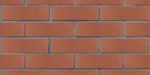 Кирпич облицовочный ЛСР, тёмно-красный, гладкий, 1НФ на сером шве